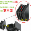 塑料管塞 黑色防滑腳塞耐磨方管內塞外套膠塞塑料堵頭