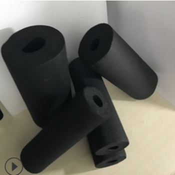黑色閉孔橡塑海綿管 空調(diào)管道保溫隔熱橡塑管 b級(jí)阻燃防火橡塑管