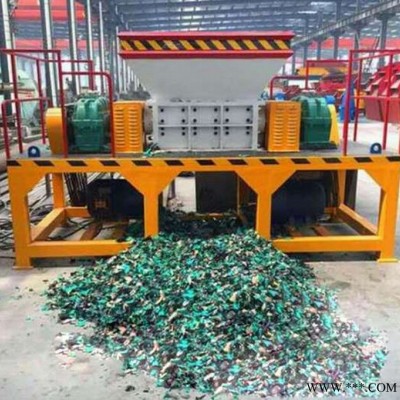 油漆桶雙軸撕碎機廢鋼鐵輪胎橡膠撕碎機 生產加工