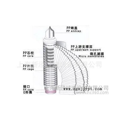 PTFE折疊濾芯，進口聚四氟乙烯折疊濾芯，高溫氣體除菌