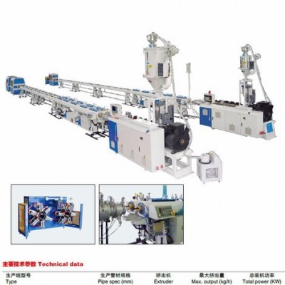 金緯機械PP-R、PE-RT、PE-X 等冷熱水管擠出生產線 高效