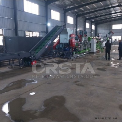 印度尼西亞PET廢塑料瓶處置利用機(jī)，可樂瓶塑料破碎清洗機(jī)