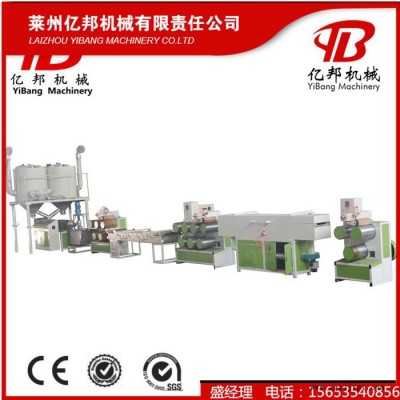 SJL億邦65型 PPPE塑料圓絲抽絲機組，PET片料毛刷掃把絲機械設備 PET塑料拉絲機