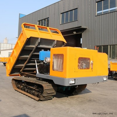 橡膠履帶翻斗車廠家水利改造工程履帶運(yùn)輸車 陡坡泥路爬山搬運(yùn)車