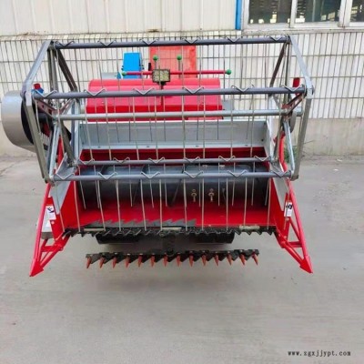 工程橡膠履帶小型聯合收割機 自走式爛泥水稻稻谷全自動收獲機可坐可手扶康盛192