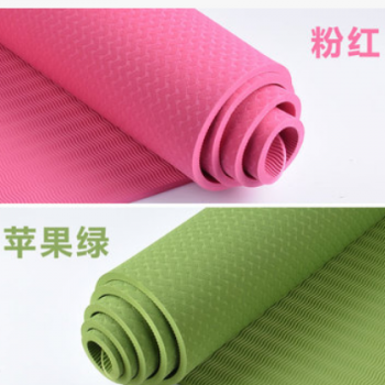 2020年度熱銷產品環保雙色夾層TPE瑜伽墊 品質保障,粉色