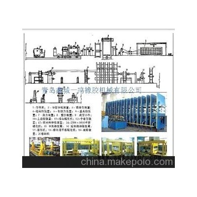 鋼絲繩輸送帶生產線，輸送帶平板硫化機，平板硫化機廠家（鑫城)