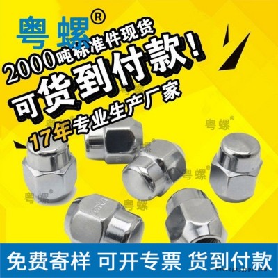 不銹鋼螺絲廠 防盜螺絲 螺母 汽車輪胎螺母 佛山防盜內六角輪轂螺帽 m12定制螺帽