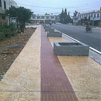 桓石 仿古壓?；炷恋仄?小區綠化 地面裝飾材料仿天然石材、磚、木效果逼真  壓花水泥地坪材料