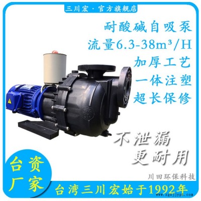 污水自吸泵 臺州三川宏KDN-4022防腐自吸泵 化工酸堿用化工自吸泵 聚丙烯材質自吸泵污水泵 化工抽酸泵 抽堿泵