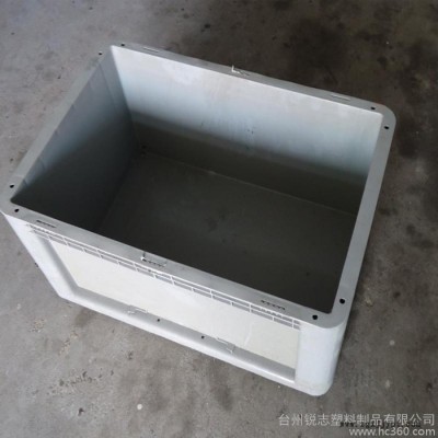 供應600-280加強底灰色物流箱 PE塑料箱 北京塑料周轉箱