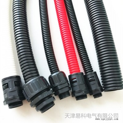 云南德宏廠家批發尼龍軟管黑色塑料軟管 汽車機器線束保護軟管 質量保證