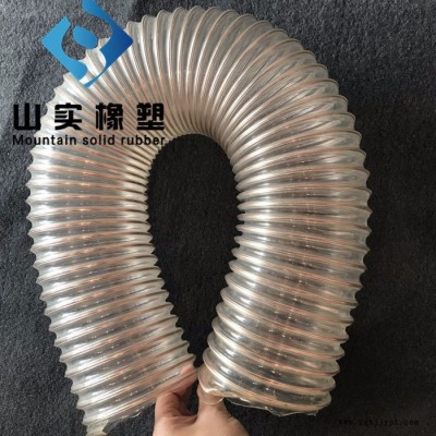 山實pu透明軟管生產工藝，pu塑料伸縮鋼絲軟管規格，pu伸縮軟管價格，塑料軟管圖片