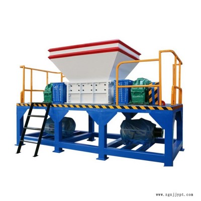 工業建筑垃圾金屬雙軸撕碎機 廢舊油漆桶輪胎橡膠管材線路板破碎機