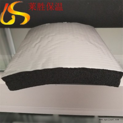 優質生產 黑色復合鋁箔隔音棉橡塑板 標準隔音橡塑板規格 標準廠家自粘背膠橡塑板 萊勝
