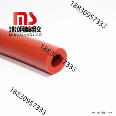 供應紅色硅膠發泡O型耐高溫密封條