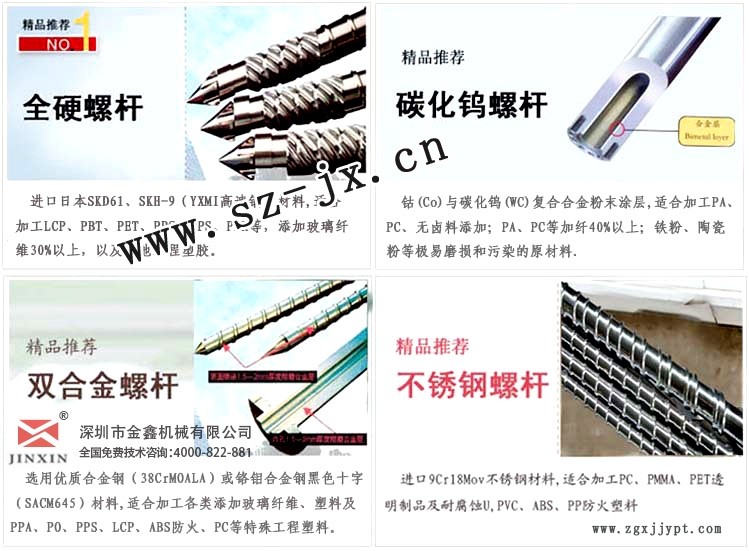 注塑機螺桿pp料_吹膜機螺桿比例        _65熔噴布機單螺桿