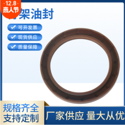 跨境批發TC氟膠骨架油封雙唇口旋轉油封電機軸承密封件