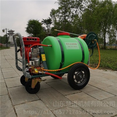 慧諾機械手推打藥機 使用輕便拉管式打藥機 養殖場消殺滅菌噴藥機工作視頻