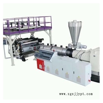 金緯機械SPC鈣塑地板設備生產線