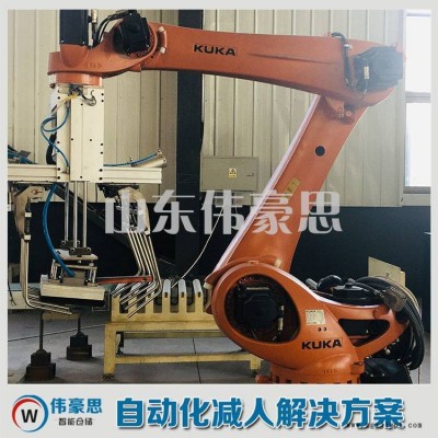 氧化鐵粉全自動碼垛設備 自動碼垛機械手廠家報價